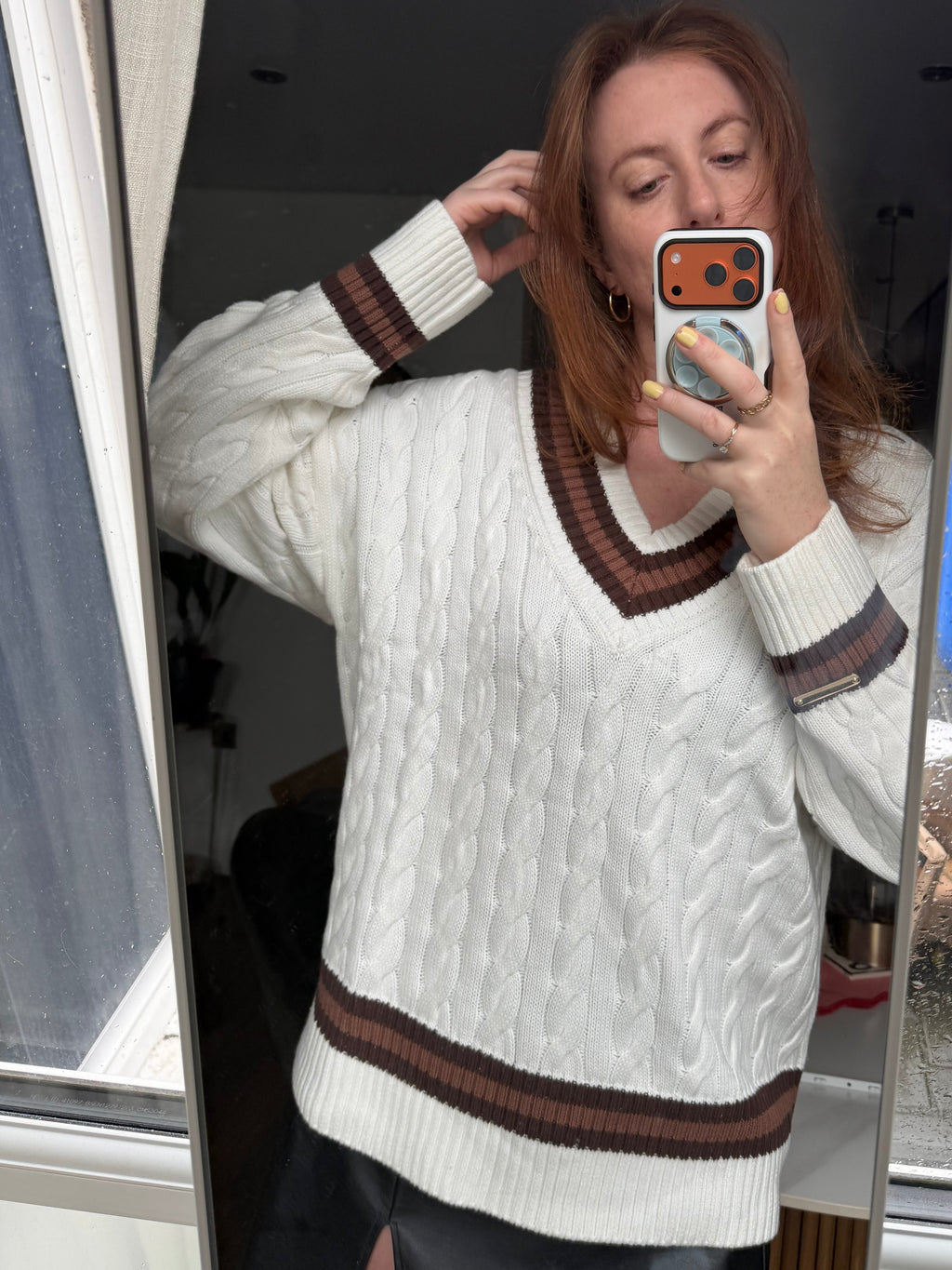 Not That Sporty Cable Knit Jumper