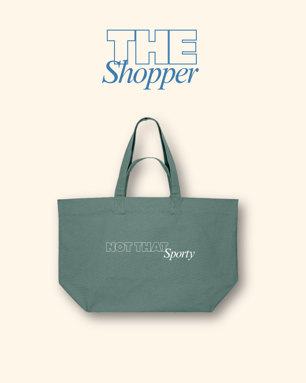 Not That Sporty Branded Recycled Cotton Tote