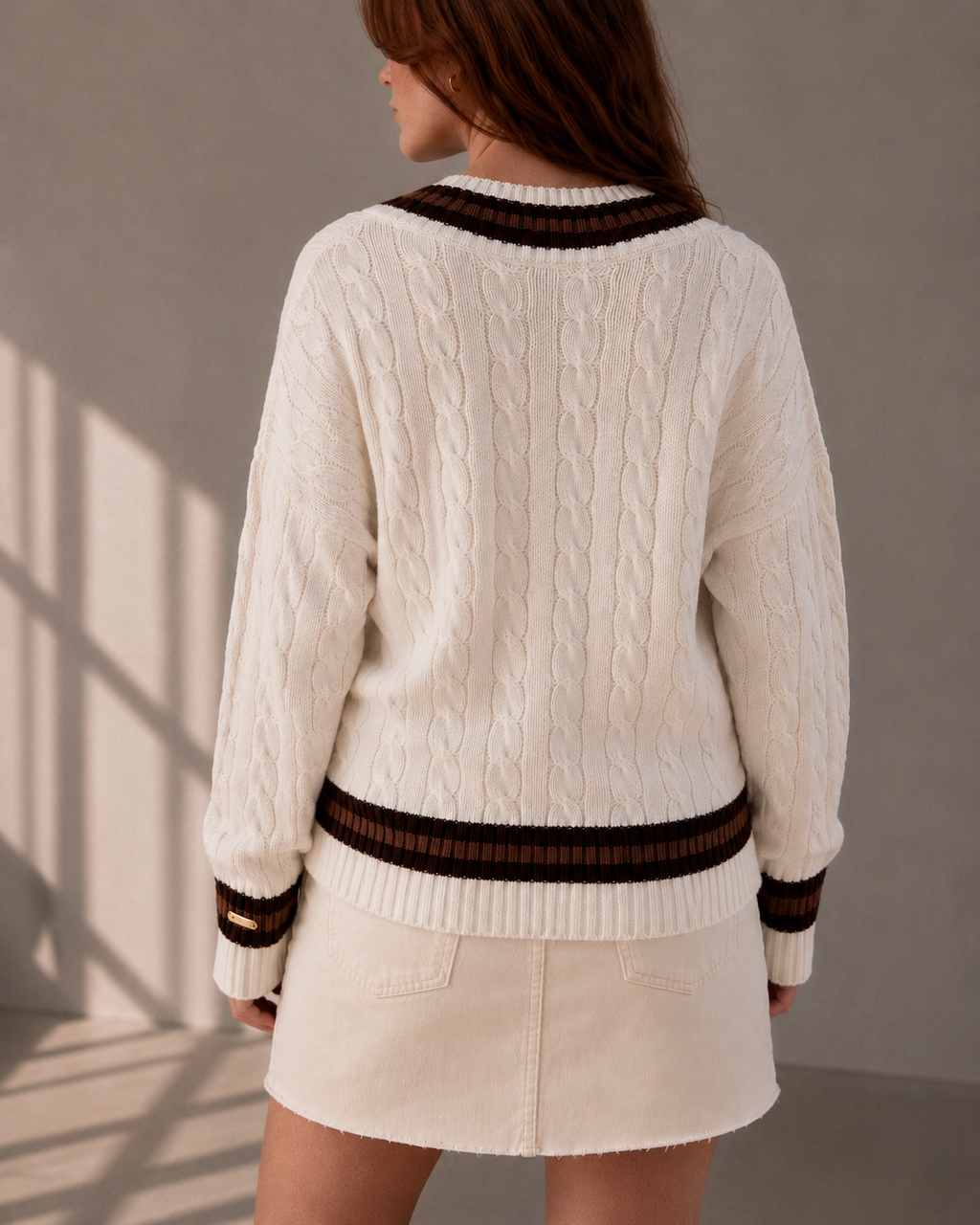 Not That Sporty Cable Knit Jumper