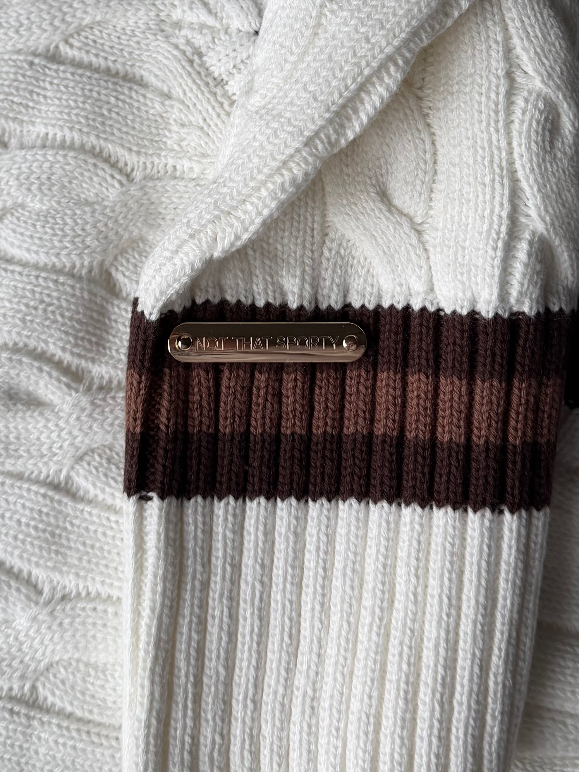 Not That Sporty Cable Knit Jumper