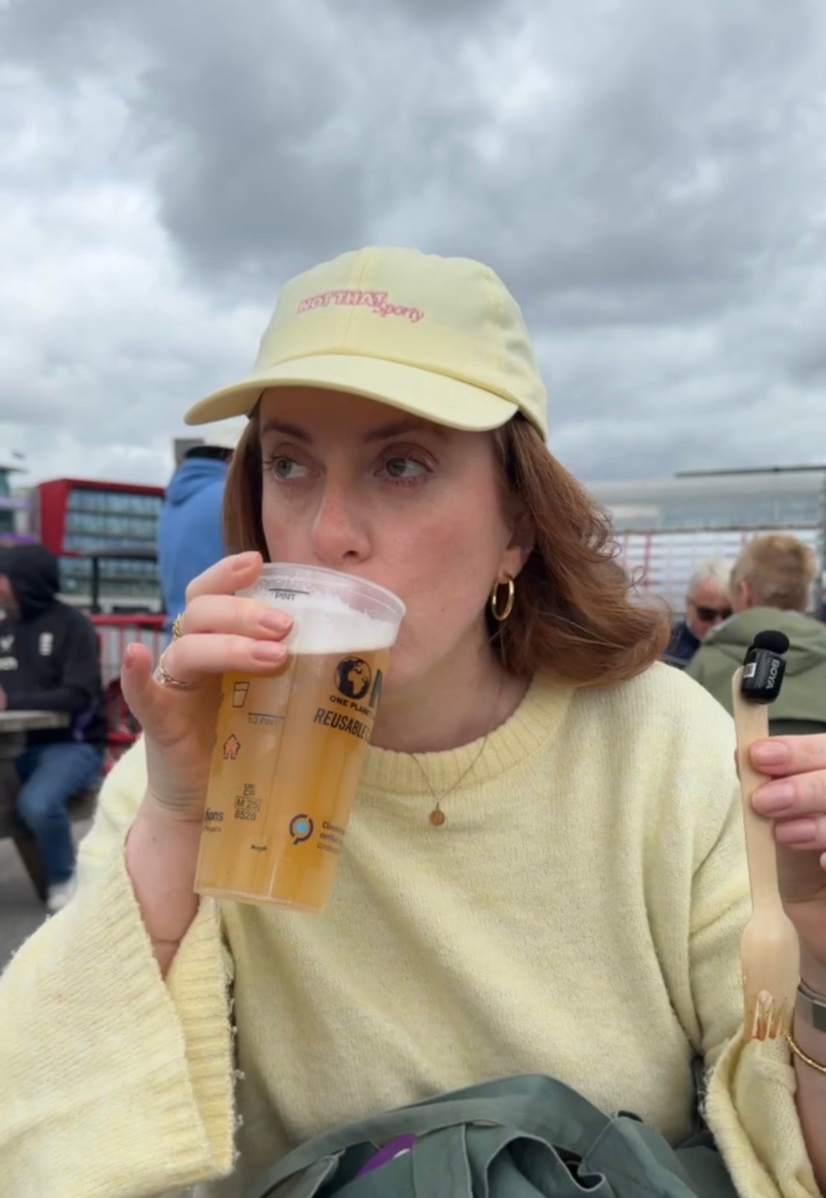 Not That Sporty Dad Cap - Pastel Lemon