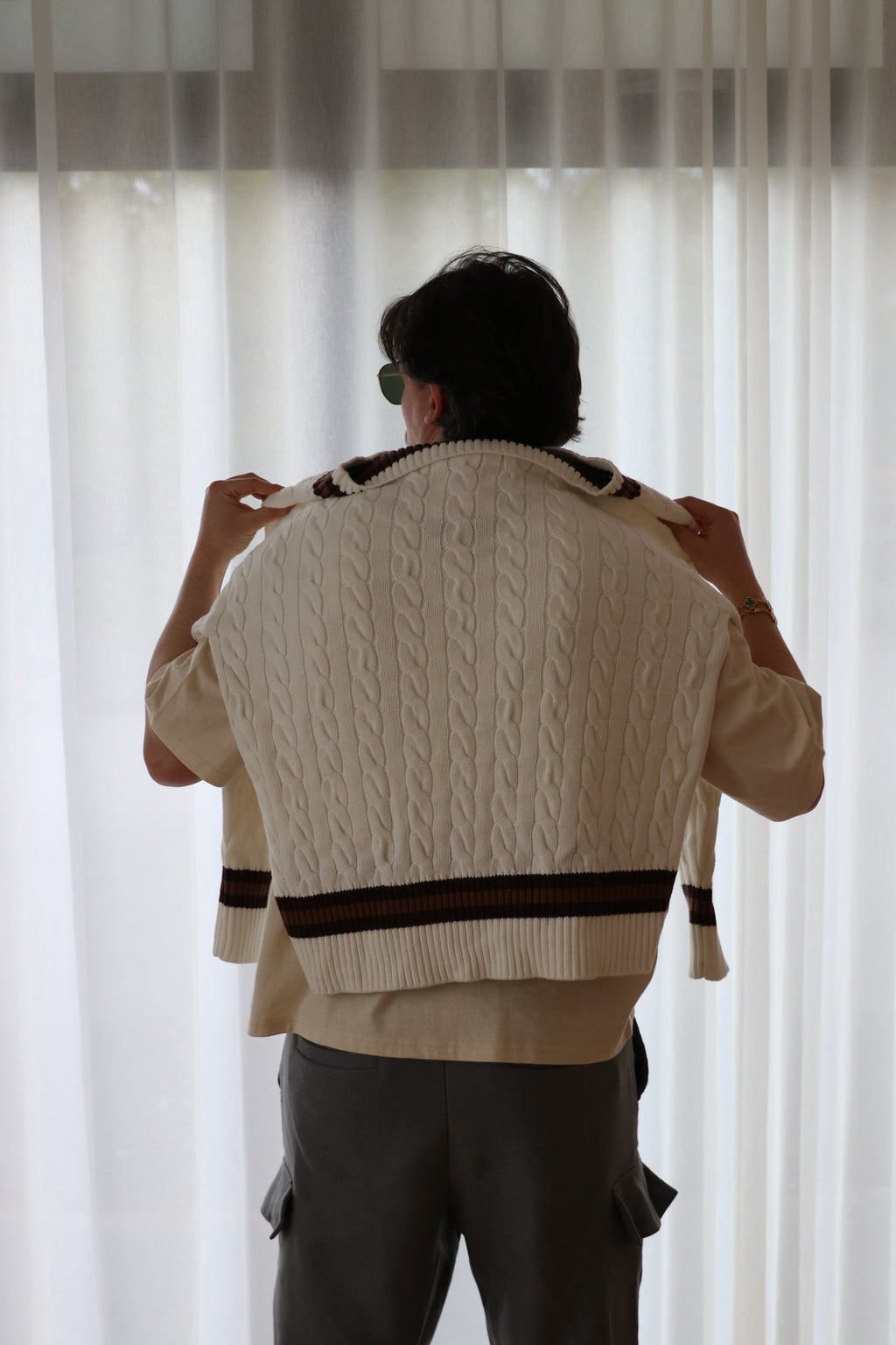 Not That Sporty Cable Knit Jumper