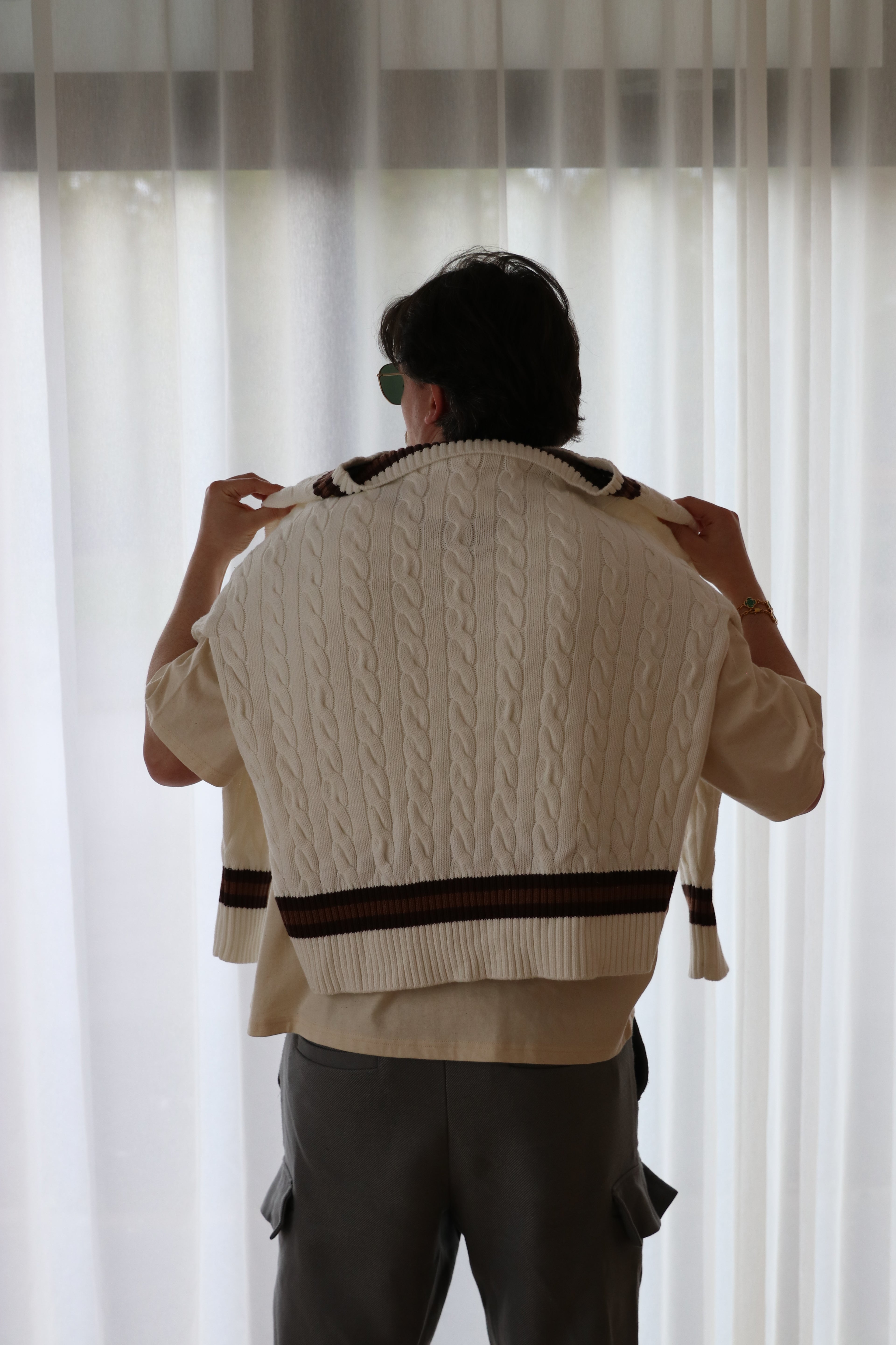 Not That Sporty Cable Knit Jumper