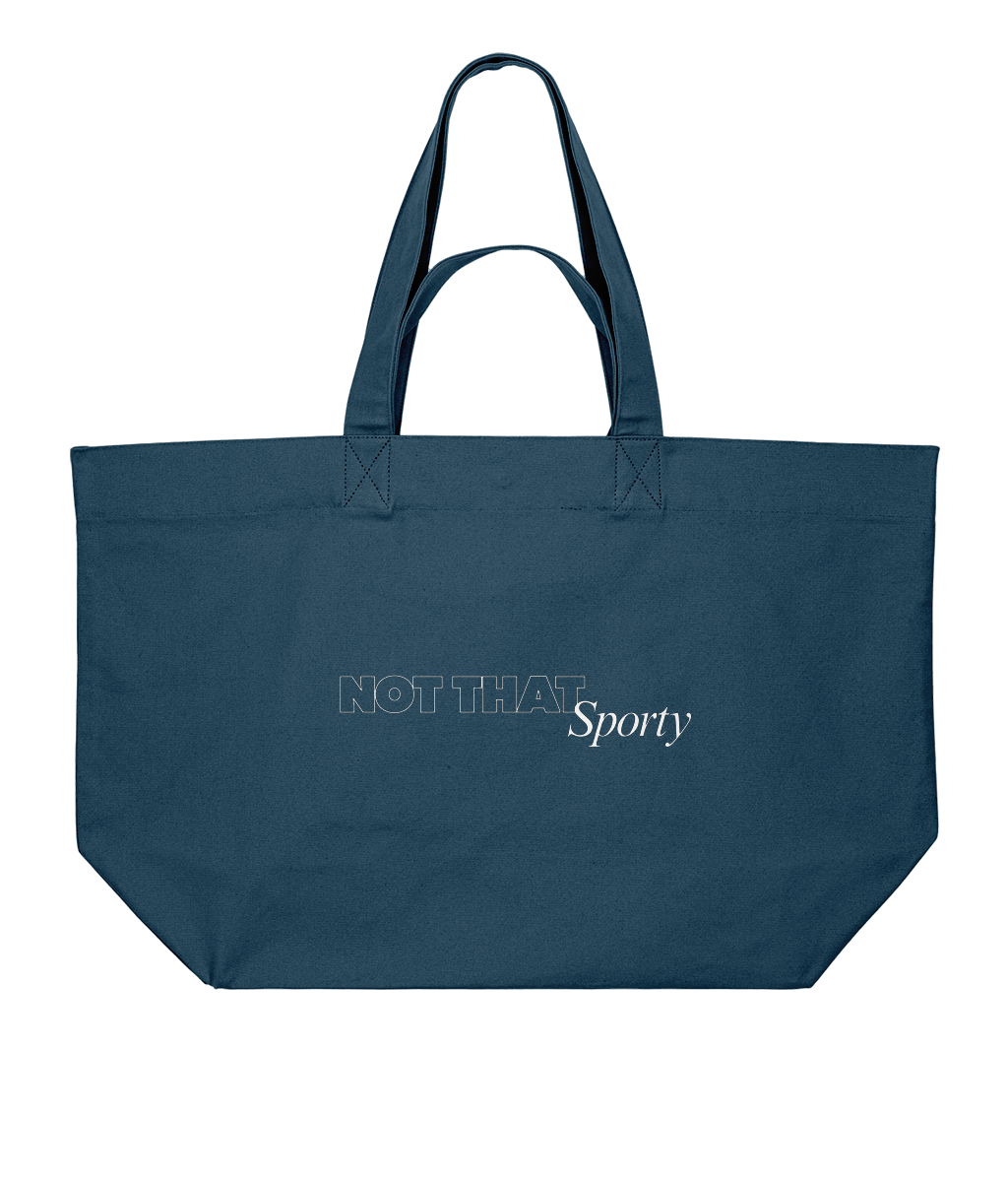 Not That Sporty Branded Recycled Cotton Tote LIMITED