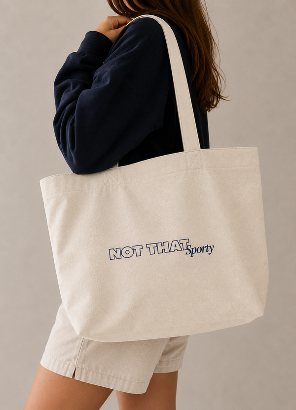 Not That Sporty Best Shopper - Natural Navy
