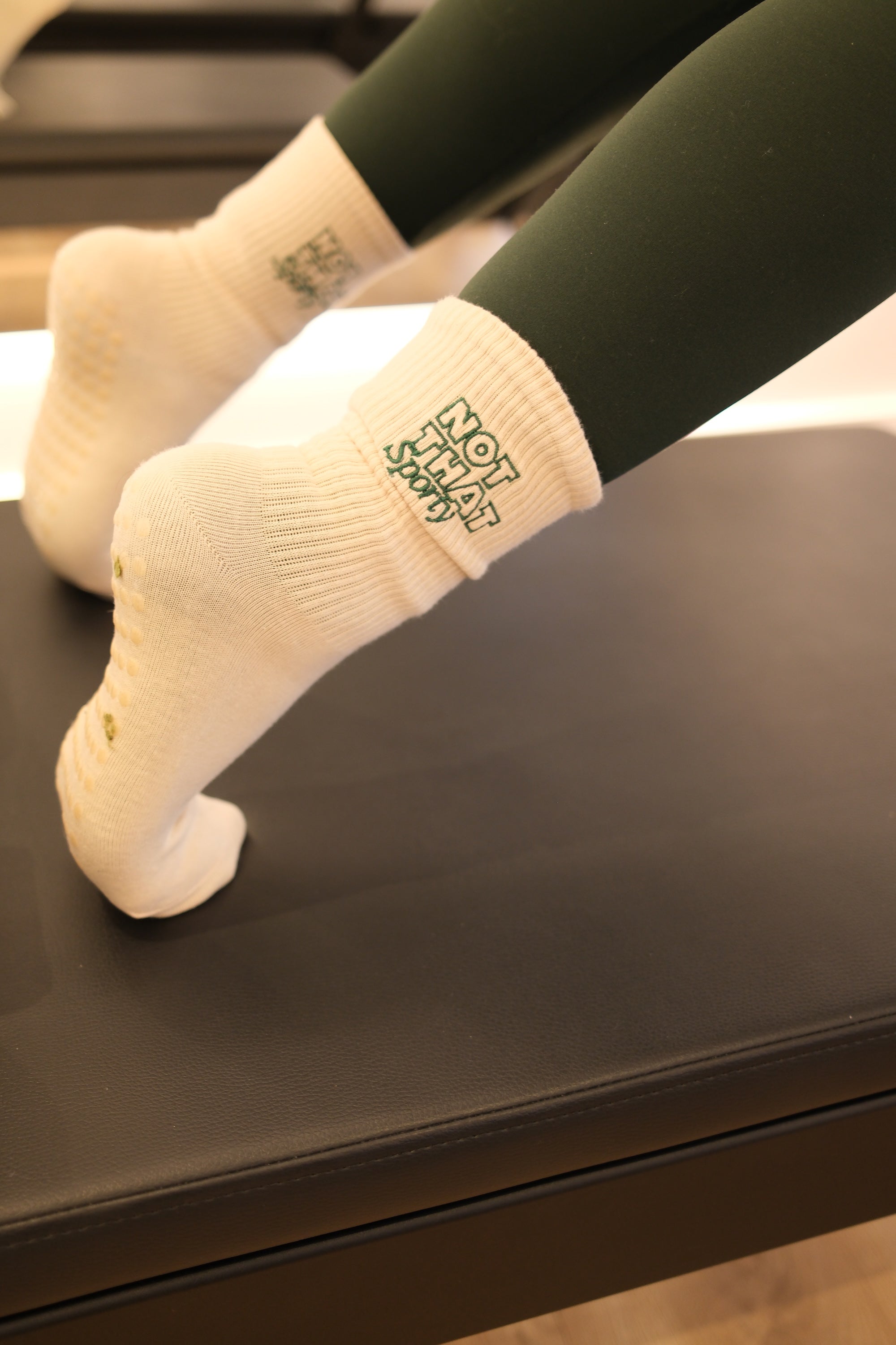 Kinda Sporty Pilates Grip Socks Embroidered