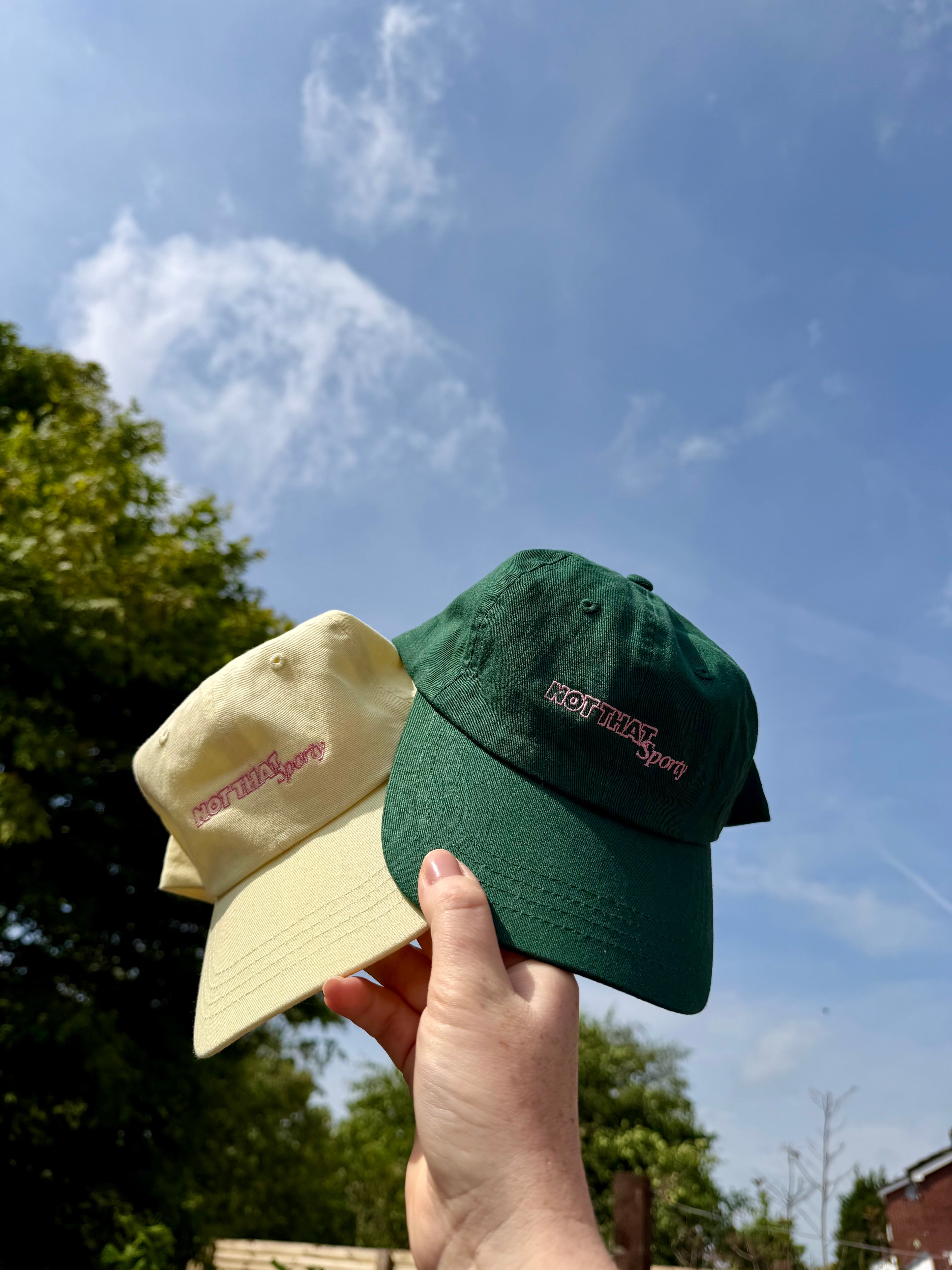 Not That Sporty Dad Cap - Pastel Lemon