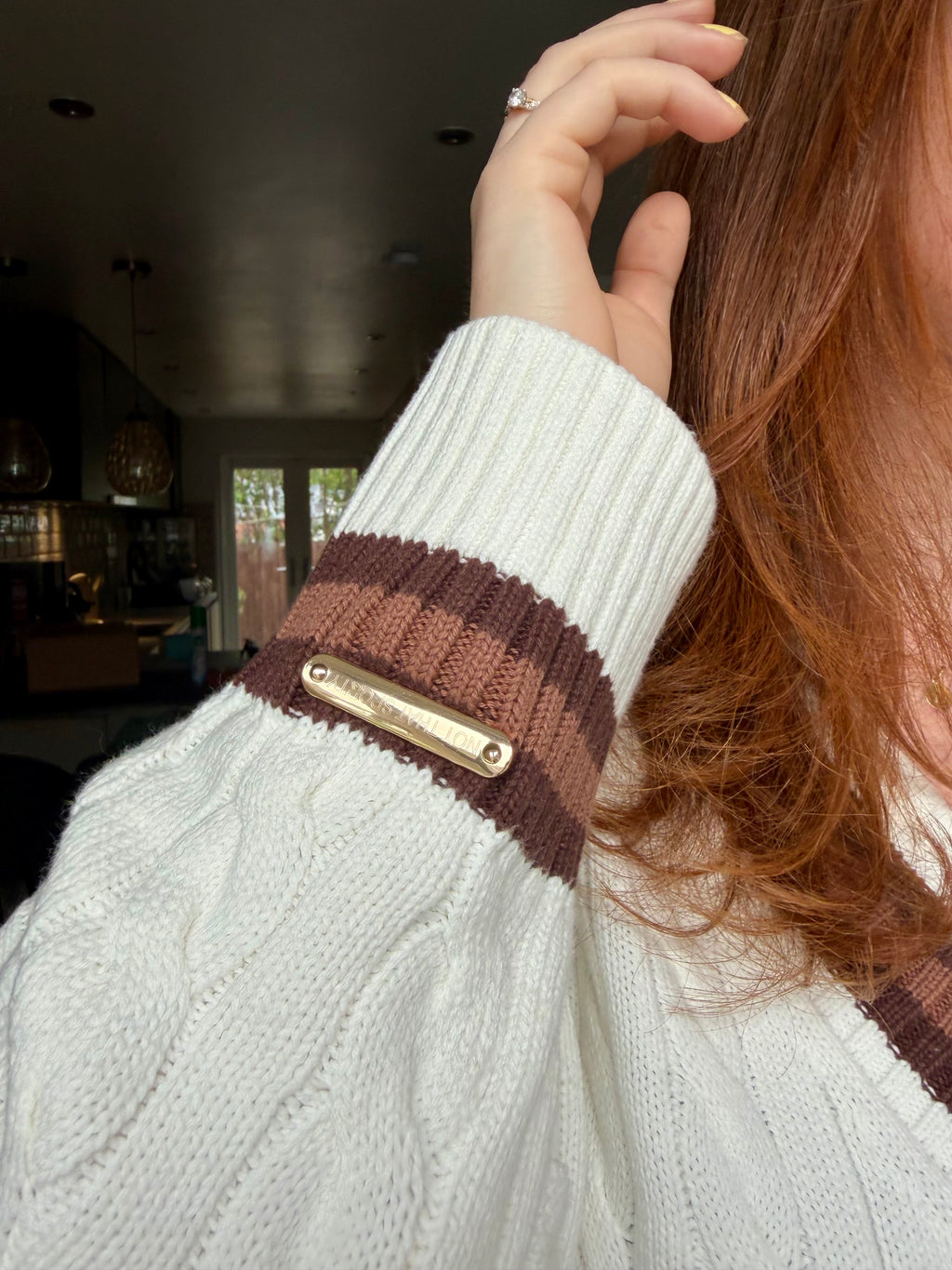 Not That Sporty Cable Knit Jumper